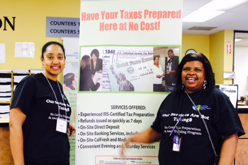 Members of Alameda County's Volunteer Income Tax Assistance Program