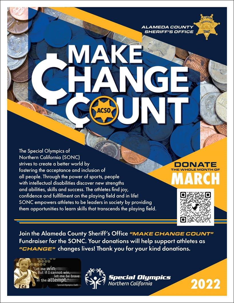 Alameda County Sheriff's Office Make Change Count Flyer